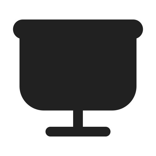 Ic, fluent, projection, screen, filled icon