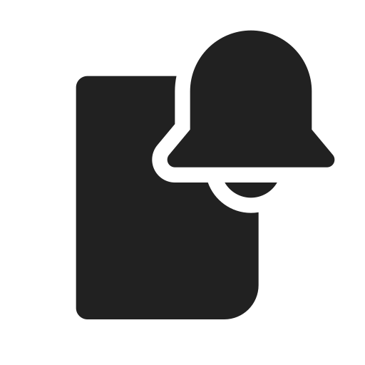 Ic, fluent, dual, screen, closed, alert, filled icon
