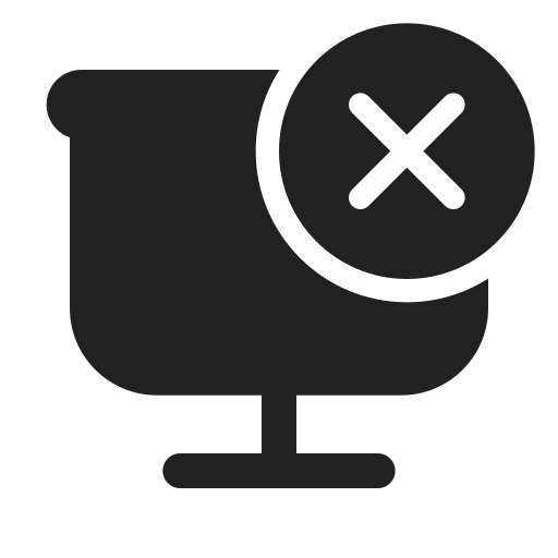 Ic, fluent, projection, screen, dismiss, filled icon