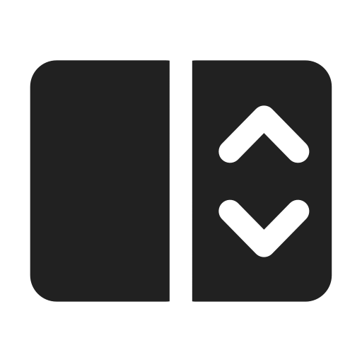 Ic, fluent, dual, screen, vertical, scroll, filled icon