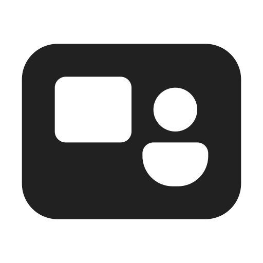 Ic, fluent, share, screen, person, overlay, inside icon