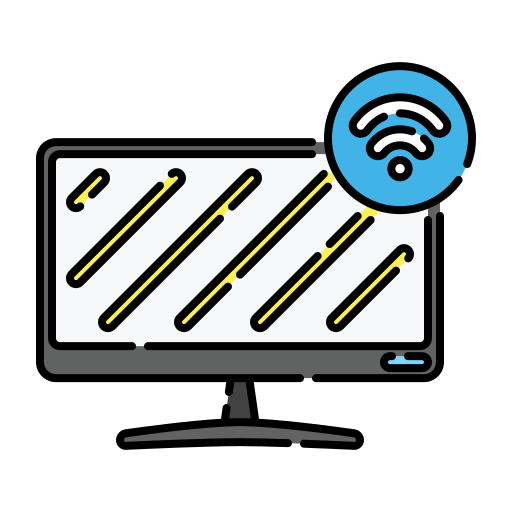 Smart tv, television, smart home, monitor icon