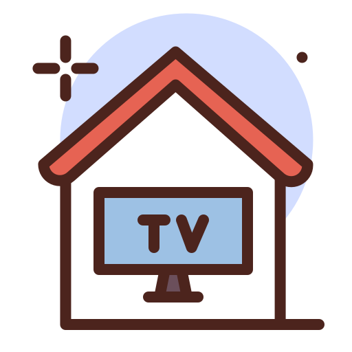 Tv, interaction, untact icon
