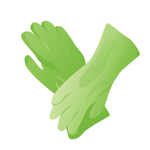 Cleaning, gloves, janitor, rubber icon
