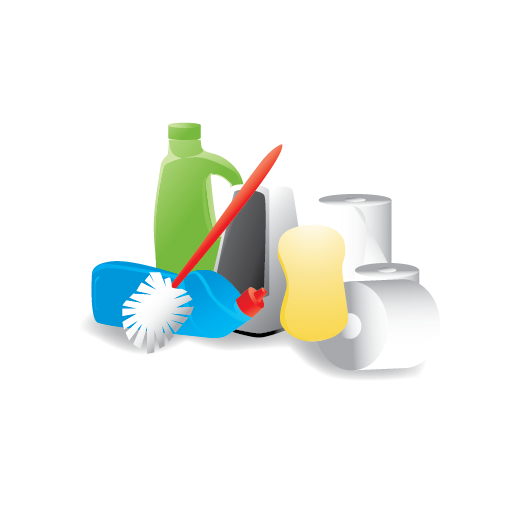 Cleaning, janitor, materials icon