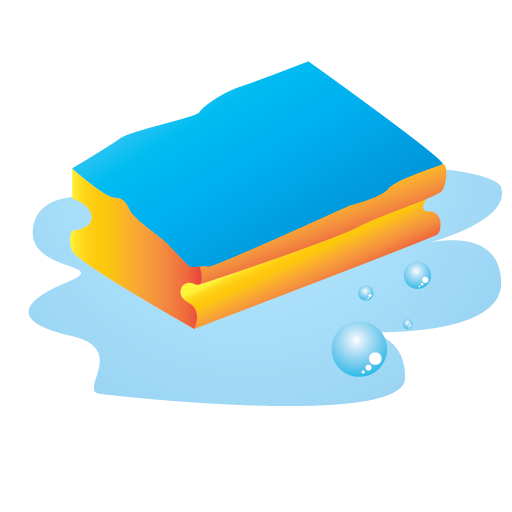 Cleaning, janitor, sponge icon