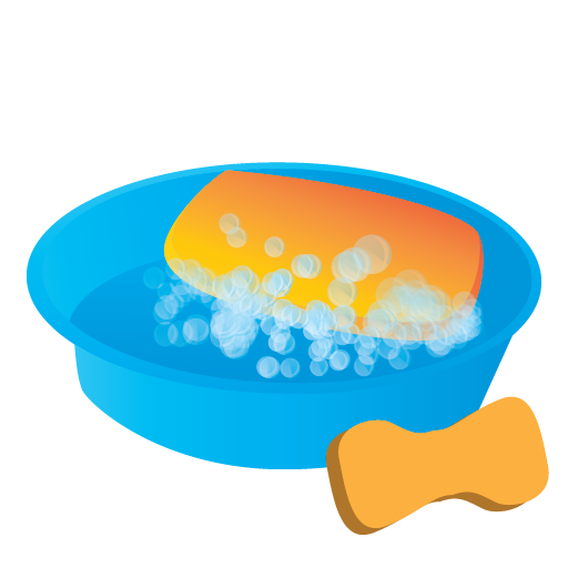 Bucket, cleaning, janitor, soap icon