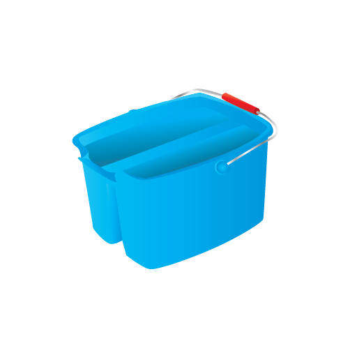 Bucket, cleaning, janitor icon