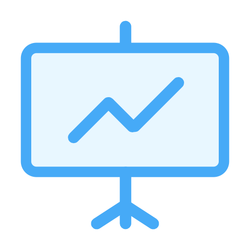 Analytics, business, chart, finance, invest, presentation, present icon