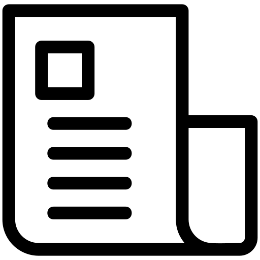 Newspaper, news, daily, business, media, article, 3 icon
