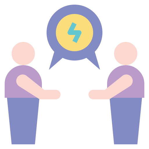 Business, electricity, connect, energy, commerce icon