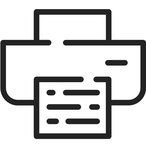 Business, management, marketing, print, printer icon