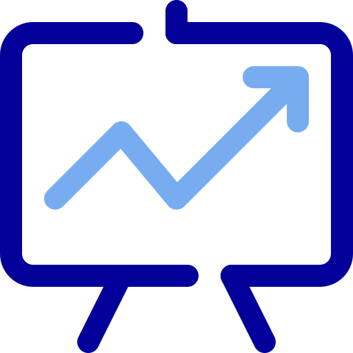 White, business, office, presentation, work, graph icon