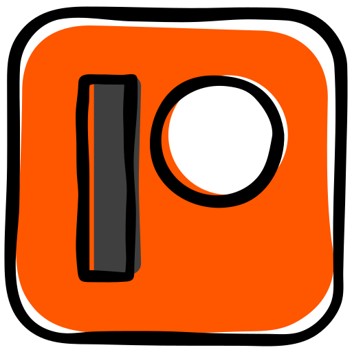 Crowdfunding, patreon, creators, busienss tools, social media, business icon