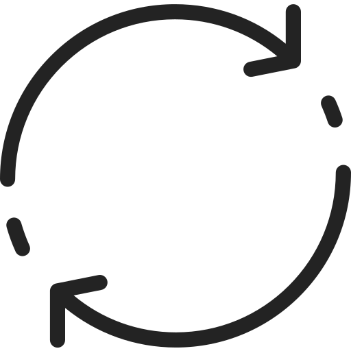 Business, management, marketing, reload, retry icon