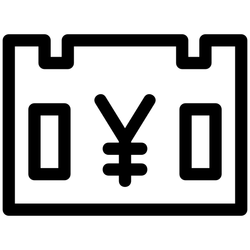 Yen, money, business, finance, currency, bank icon