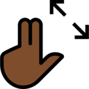 arrows,hand,touch screen,controls,expand,hands and gestures,hand gesture,fingers