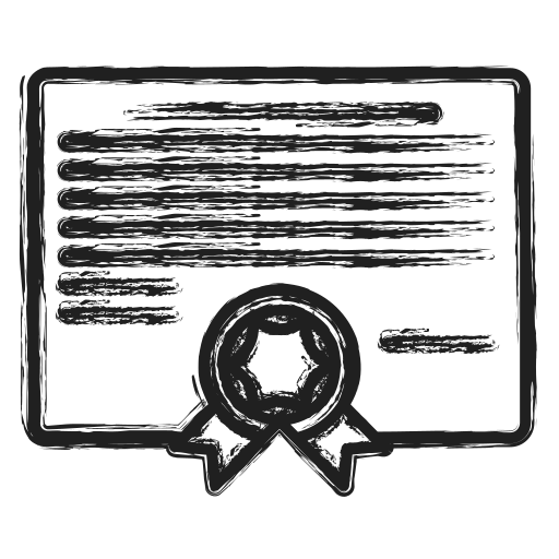 Business, diploma icon