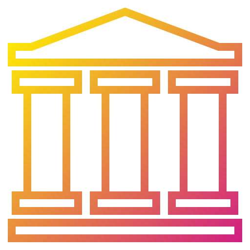 Bank, business, finance, financial icon