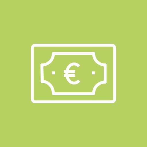Bill, business, currency, euro, money icon