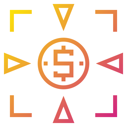 Business, finance, financial, money, target icon