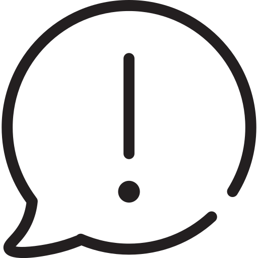 Business, management, marketing, error, notification icon