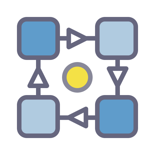Business, finances, graphichs, graphs, marketing, process, strategy icon