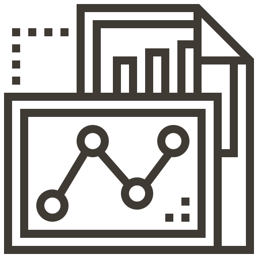 Accounting, finance, analytics, business, chart, graph, report icon
