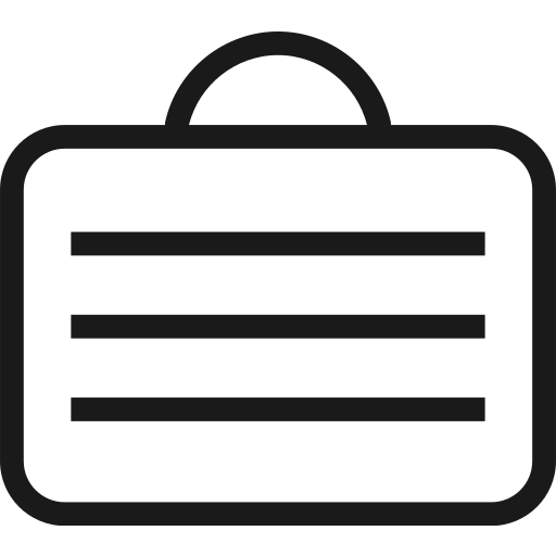 Bag, case, suitcase, briefcase, business, money icon