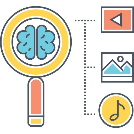Content, marketing, search, advertising, media advertising, business, flat media icon icon