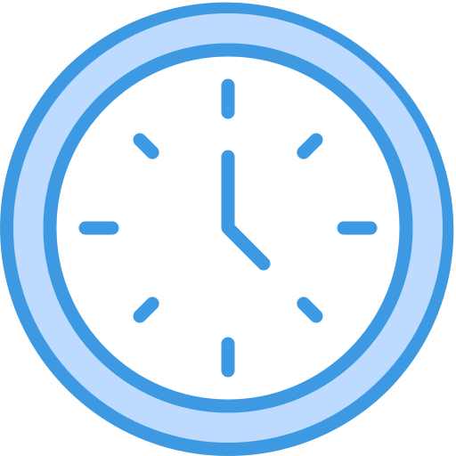 Clock, time, alarm, minute, business icon
