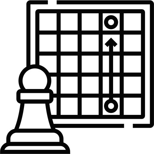 Chess, strategy, chess board, planning, business icon