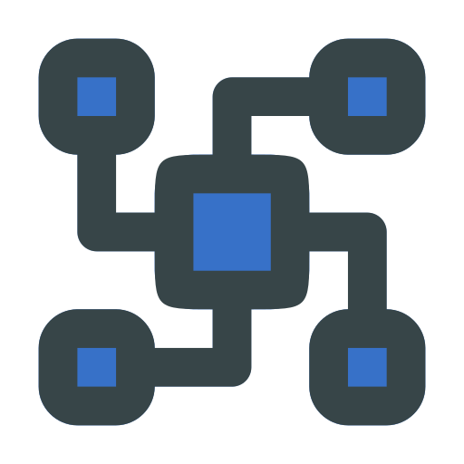 Connection, connections, business, people icon