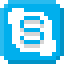 Pixel social media icon 64x64