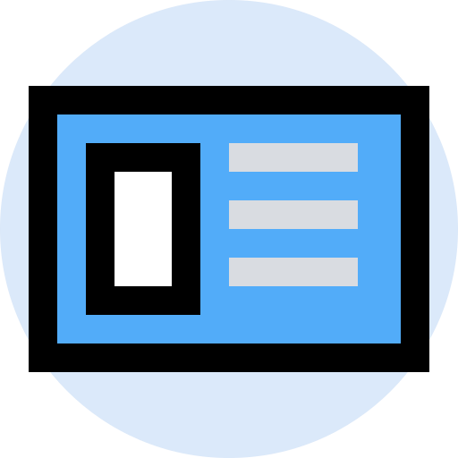 Business, card, finance, management, marketing, office icon