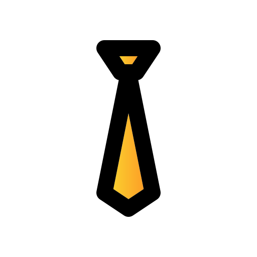 Business, filled, line, management, tie icon