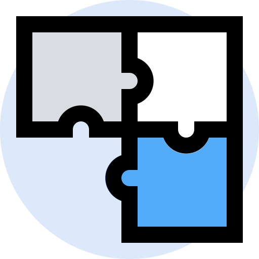Business, finance, management, marketing, office, puzzle icon