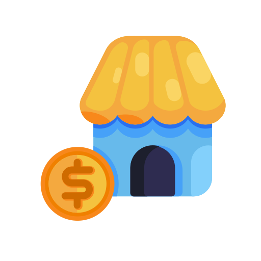 Business, coin, marketing, money, seo, shop icon
