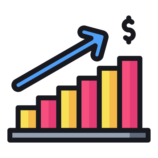 Statistics, chart, marketing, graph, business icon