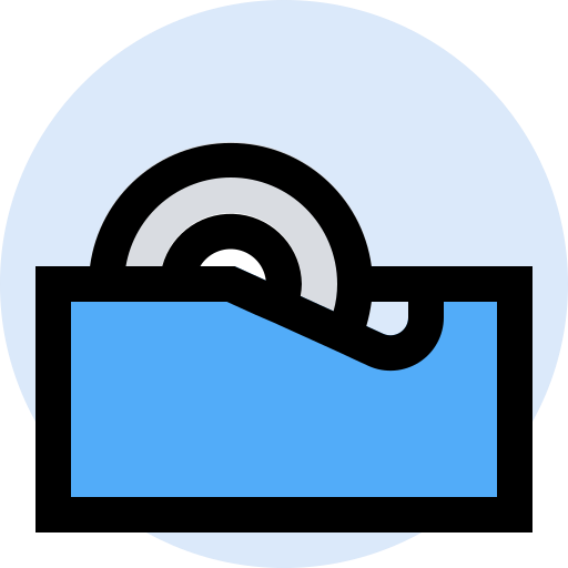 Business, finance, management, marketing, office, tape icon
