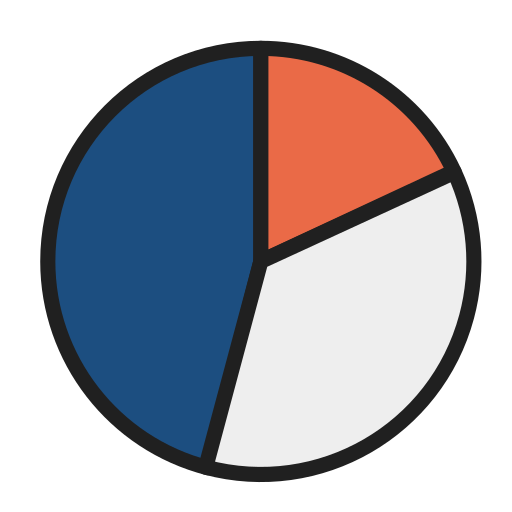 Pie, chart, business, analytics, statistics icon