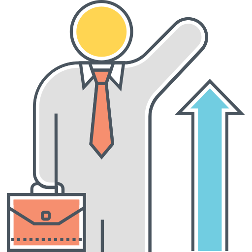 Carrer, working, worker, office, finance, business, management icon