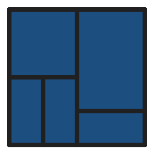 Treemap, chart, business, analytics, statistics icon