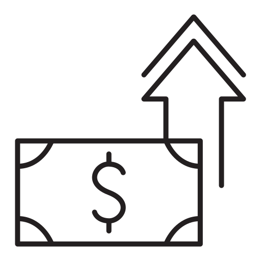 Business, consultation, rise, increase, money icon