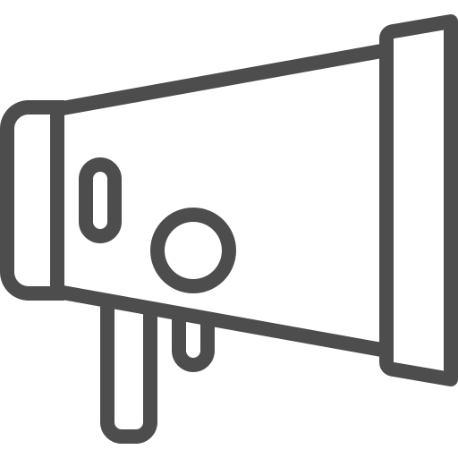 Business, finance, marketing, megaphone, office, online, speaker icon