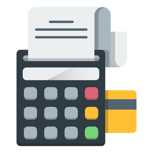 Credit, finance, machine, payment, shopping icon