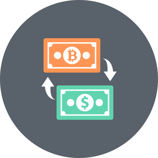 Banking, bitcoin, currency, dollar, exchange, finance, money icon
