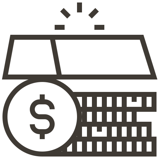Asset, loan, money, pawnshop, currency, finance, gold icon