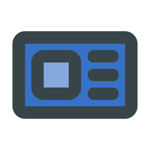 Business, id card, office, profile icon