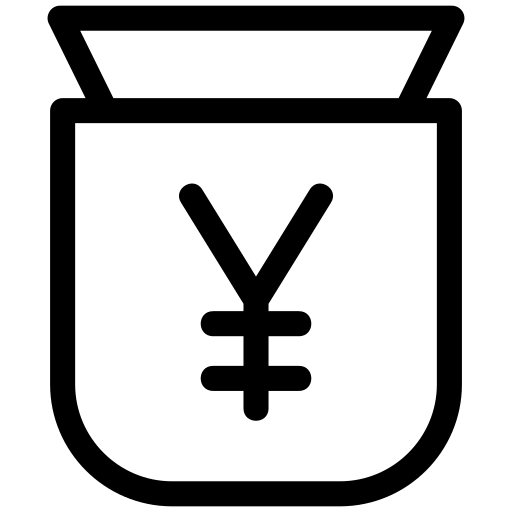 Yen, money, business, finance, currency, bank icon